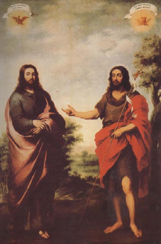 Bartolome Esteban Murillo John the Baptist to identify the Messiah oil painting image